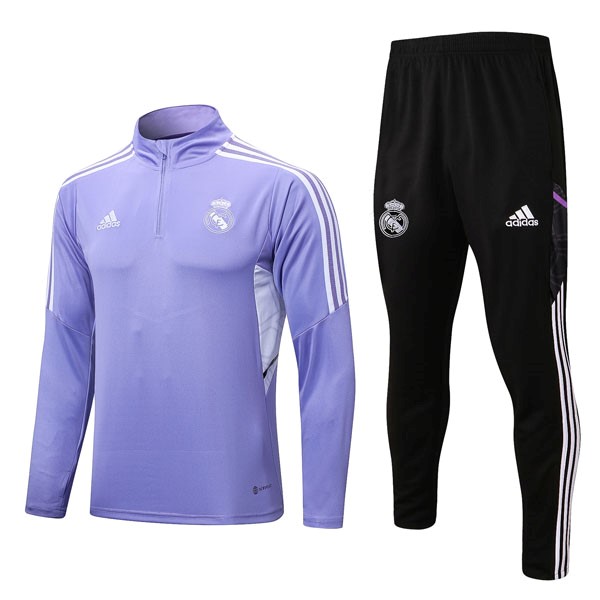 Sweatshirts Real Madrid 2022-23 Lila Schwarz